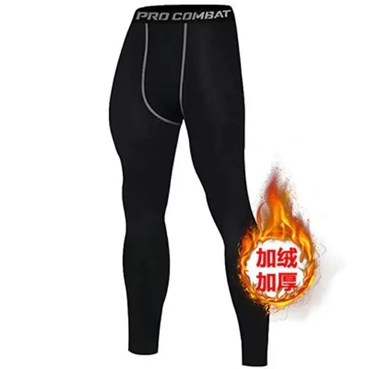 2024 Winter Warm Men Undershirts Fleece Thermal Underwear Set Long Johns Elastic Compression Tights Fitness Sprots Tracksuit Set